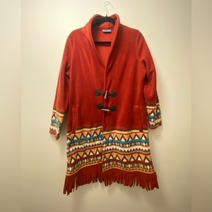 Southwest Inspired Fleece Coat